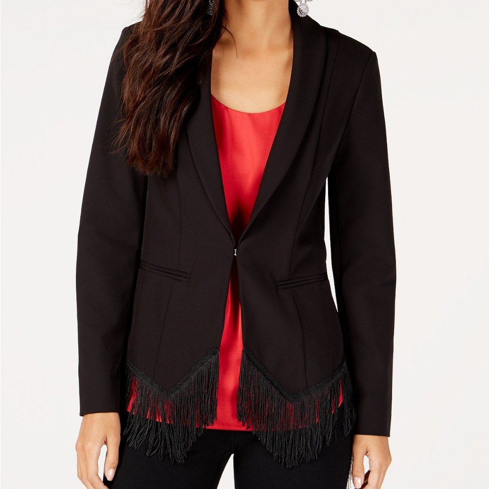 I.N.C. Fringe-Trim Blazer